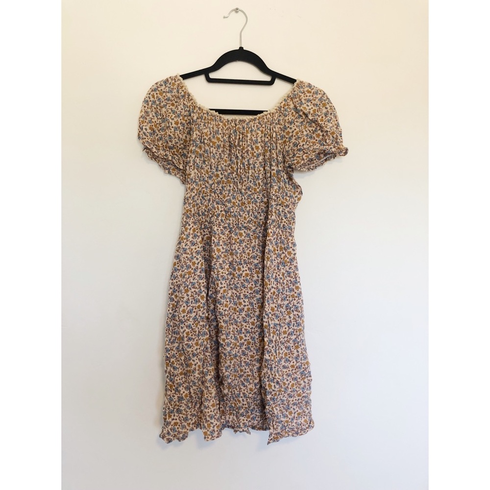 CJLA pink and blue floral dress.